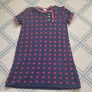 Janie and Jack EUC Navy and Red Sweater Dress Sz 6